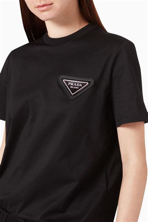 black prada shirt women's|Prada women long sleeve.